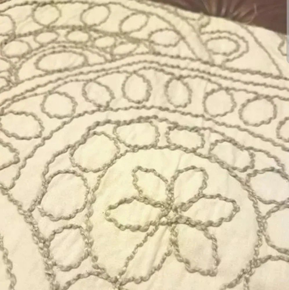 NEW $330 DUVET COVER NEW Harbour House brand  (from Macy's) EMBROIDERED BEAUTY
